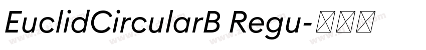 EuclidCircularB Regu字体转换